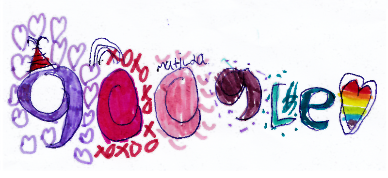 Matilda's Google Doodle - Party Time!